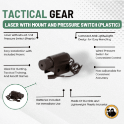 Laser with Mount and Pressure Switch (plastic) - Dyehard Paintball
