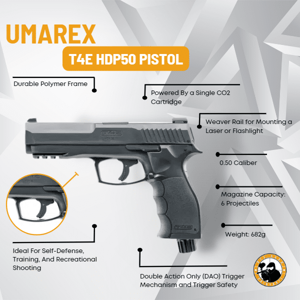 Umarex T4E HDP 50 Pepper Ball Pistol