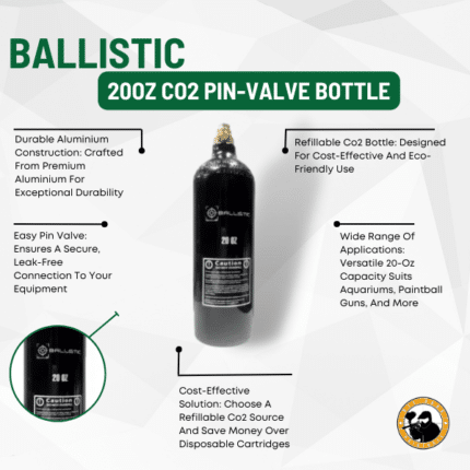20oz co2 pin-valve bottle