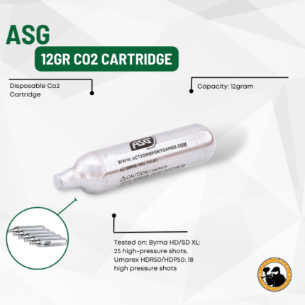 Asg 12gr Co2 Cartridge - Dyehard Paintball
