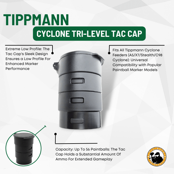 Cyclone Tri-level Tac Cap - Dyehard Paintball