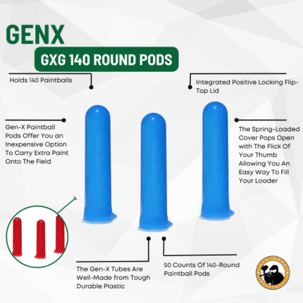 Gxg Genx 140 Round Pods - Dyehard Paintball
