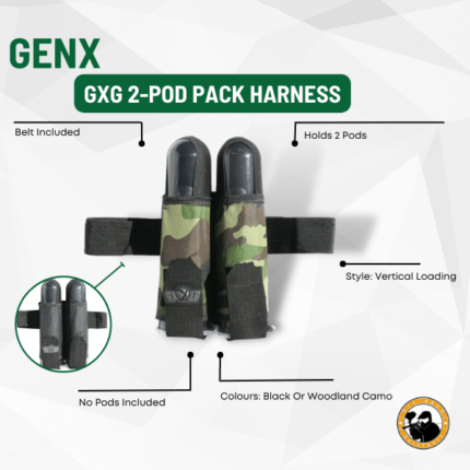 Gxg Genx 2-pod Pack Harness - Dyehard Paintball
