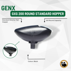 Gxg Genx 200 Round Standard Hopper - Dyehard Paintball