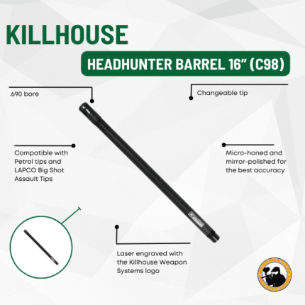 Killhouse Headhunter Barrel 16" (c98) - Dyehard Paintball