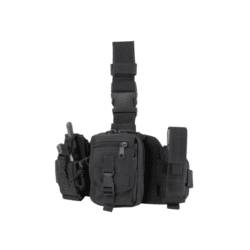 Black Drop Leg Tactical Pouch - Removable MOLLE Adjustable Rig Utility  Pouches