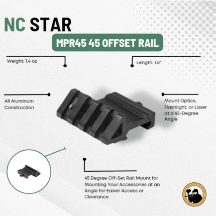 Nc Mpr45 45 Offset Rail - Dyehard Paintball