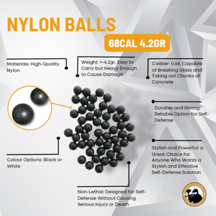 Nylon Balls 68cal 4.2gr - Dyehard Paintball