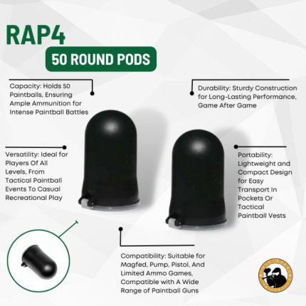 Rap4 50 Round Pods - Dyehard Paintball