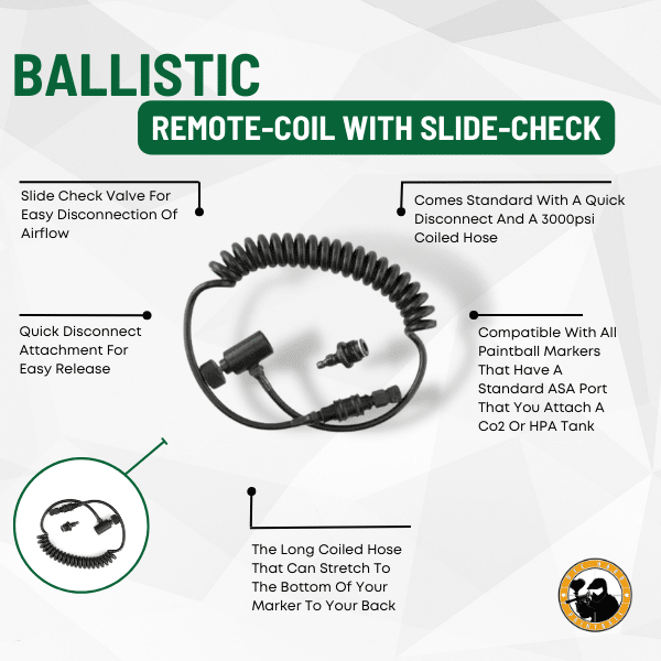 Remote-coil with Slide-check - Dyehard Paintball
