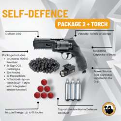 Self-defence Package 2 + Torch - Dyehard Paintball