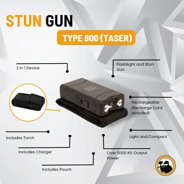 Stun Gun Type 800 (taser) - Dyehard Paintball