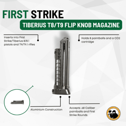 Tiberius T8/t9 Flip Knob Magazine - Dyehard Paintball