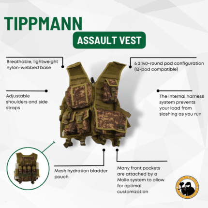 Tippmann Assault Vest - Dyehard Paintball