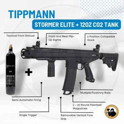 Tippmann Stormer Elite + 12oz Co2 Tank - Dyehard Paintball
