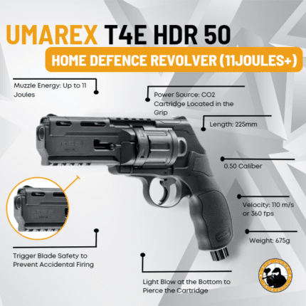 umarex t4e hdr 50 home defence revolver (11joules+)