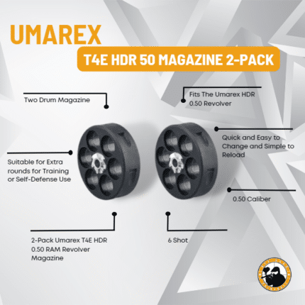 Umarex T4e Hdr 50 Magazine 2-pack - Dyehard Paintball