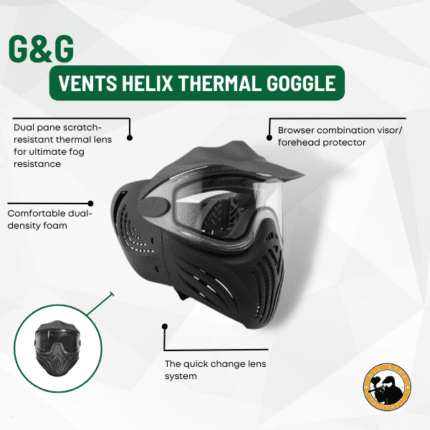 Vents Helix Thermal Goggle - Dyehard Paintball