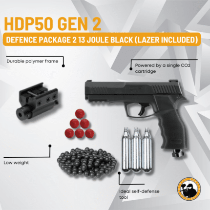 umarex hdp50 defence package 2 13 joule black (lazer included)