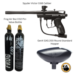 spyder victor paintball combo 0.68 caliber black