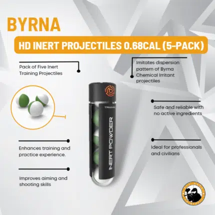 byrna hd inert projectiles 0.68cal (5-pack)