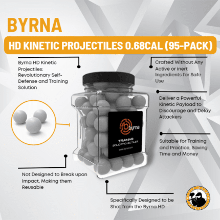 byrna hd kinetic projectiles 0.68cal (95-pack)