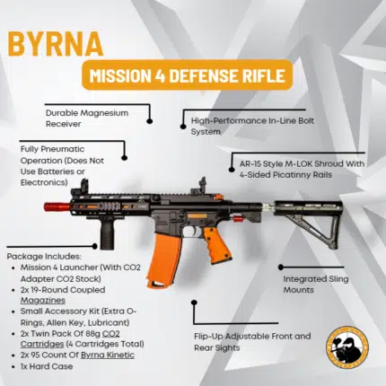 Byrna Mission 4 Defense Rifle - Dyehard Paintball