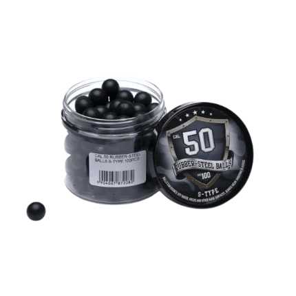 50 cal rubber steel ball s-type (100-pack)