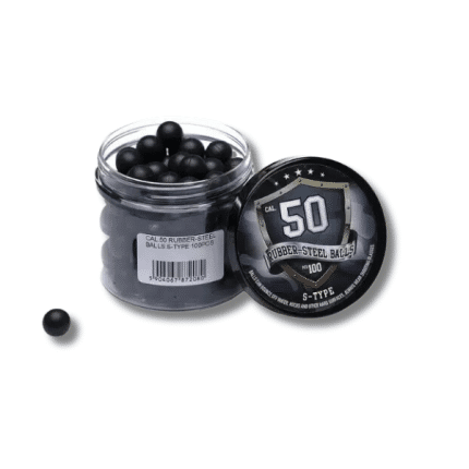 rubber steel balls 0.50 caliber s-type 100-pack