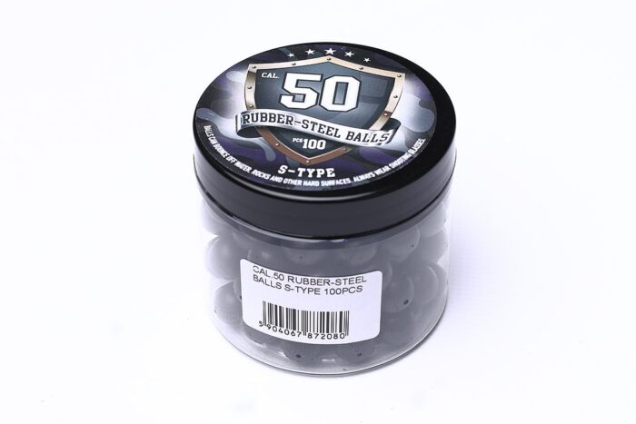 50 Cal Rubber Steel Ball S-type (100-pack) - Dyehard Paintball