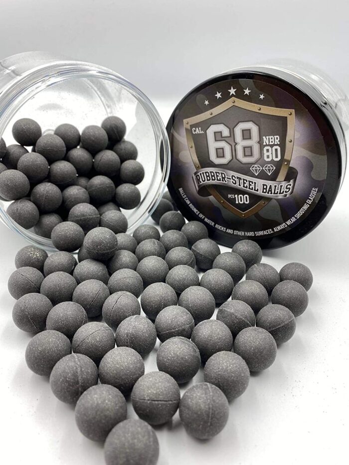 68 Cal Rubber Steel Ball68 Cal Rubber Steel Ball (100-pack) - Dyehard Paintball