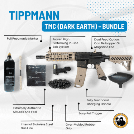 Tippmann Tmc (dark Earth) – Bundle - Dyehard Paintball
