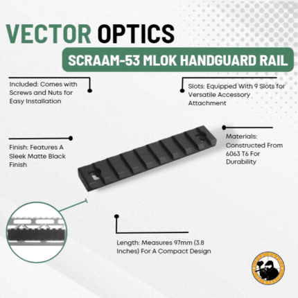 Vector Scraam-53 Mlok Handguard Rail - Dyehard Paintball