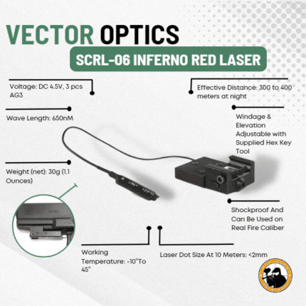 Victoptics Scrl-06 Inferno Red Laser - Dyehard Paintball