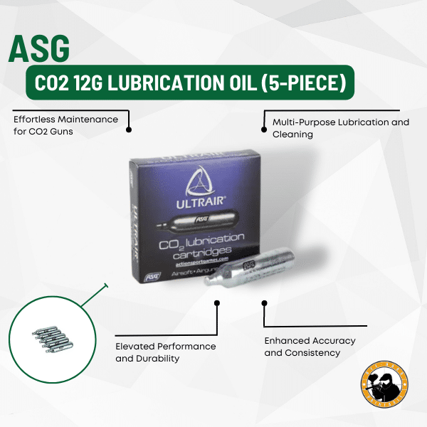 Asg Co2 12g Lubrication Oil (5-piece) - Dyehard Paintball