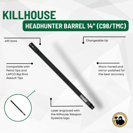 Killhouse Headhunter Barrel 14" (c98/tmc) - Dyehard Paintball