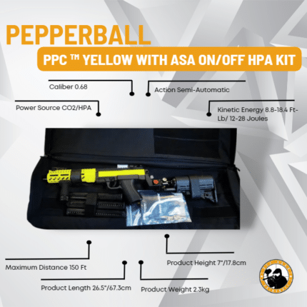 Pepperball Ppc ™ Yellow with Asa On/off Hpa Kit - Dyehard Paintball