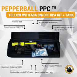 Pepperball Ppc ™ Yellow with Asa On/off Hpa Kit + Tank - Dyehard Paintball