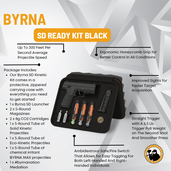 Byrna Sd Ready Kit Black - Dyehard Paintball