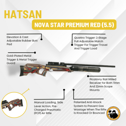 Hatsan Nova Star Premium Red (5.5) - Dyehard Paintball