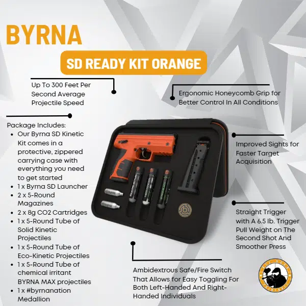 Byrna Sd Ready Kit Orange - Dyehard Paintball