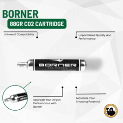 Borner 88gr Co2 Cartridge - Dyehard Paintball