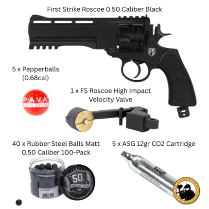first strike roscoe high impact package 0.50 caliber black