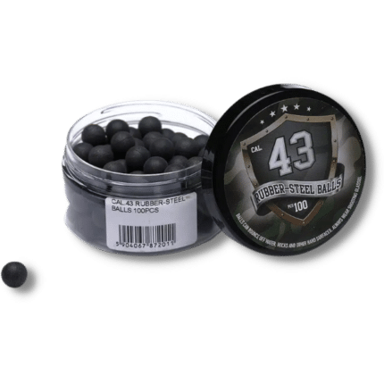 43 Cal Rubber Steel Ball (100-pack) - Dyehard Paintball