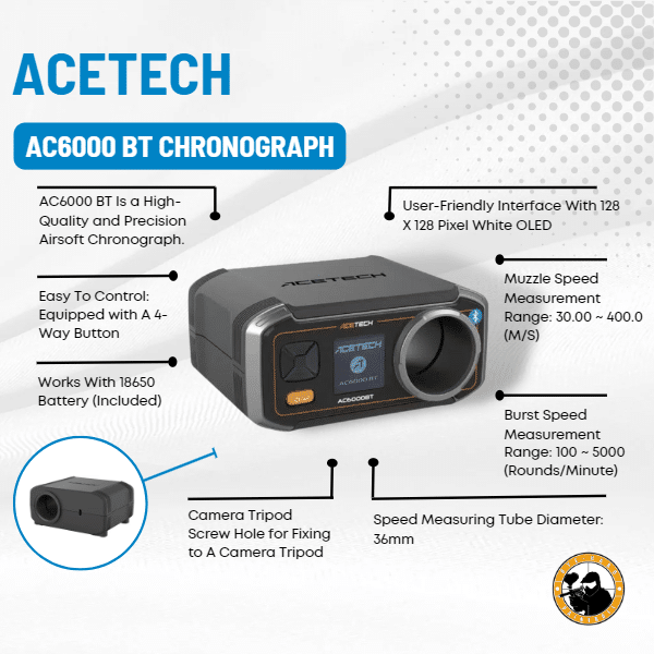 Acetech Ac6000 Bt Chronograph - Dyehard Paintball