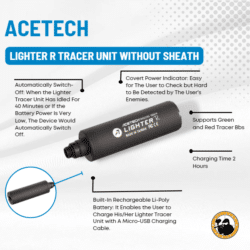 Acetech Lighter R Tracer Unit Without Sheath - Dyehard Paintball