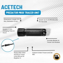 Acetech Predator Mkiii Tracer Unit - Dyehard Paintball