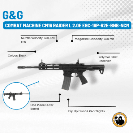 g&g combat machine cm16 raider l 2.0e egc-16p-r2e-bnb-ncm
