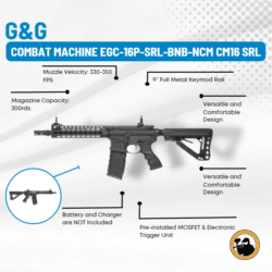 G&g Combat Machine Egc-16p-srl-bnb-ncm Cm16 Srl - Dyehard Paintball