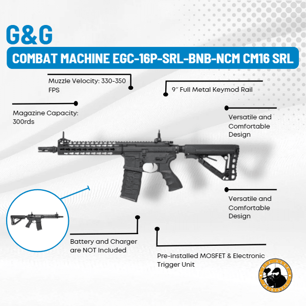 G&g Combat Machine Egc-16p-srl-bnb-ncm Cm16 Srl - Dyehard Paintball